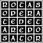 Versione speculare del Quadrato del SATOR