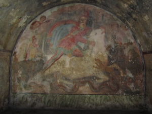 L'affresco con la tauroctonia
