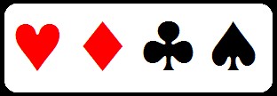 I semi della carte da gioco francesi