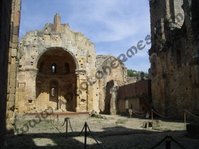 L'abside dell'Abbazia di Notre-Dame d'Alet
