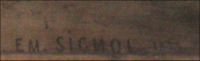 Firma di Signol sul dipinto del "Tradimento di Giuda"