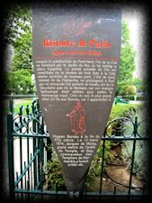 Targa commemorativa dell'Histoire de Paris